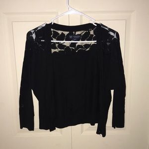 American Eagle Black Crop Cardigan (S)